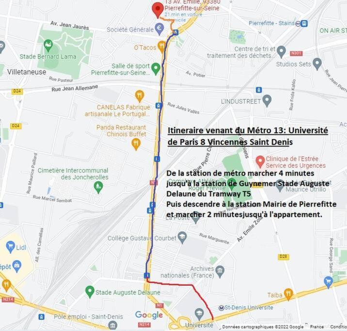 Studio Renove D'Exception Aux Portes De Paris ! Pierrefitte-sur-Seine Eksteriør billede