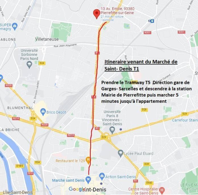 Studio Renove D'Exception Aux Portes De Paris ! Pierrefitte-sur-Seine Eksteriør billede